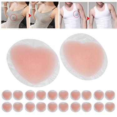 Imagem de Almofadas de enchimento 10 pares de sutiã de silicone, inserções de sutiã push up para aumento dos seios protetores de seios para biquínis protetores de seios de silicone reutilizáveis
