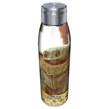 Imagem de Tervis Triple Walled Star Wars - O copo de copo isolado infantil Mandalorian mantém as bebidas frias e quentes, garrafa de água de 482 ml, aço inoxidável
