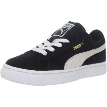 Imagem de PUMA Camurça unissex infantil Inf-K, 01 - Preto e branco, 22