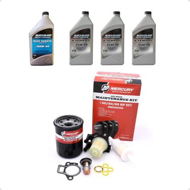 Imagem de Kit Completo Manutenção Motor Popa Mercury 40-60hp 100 Horas