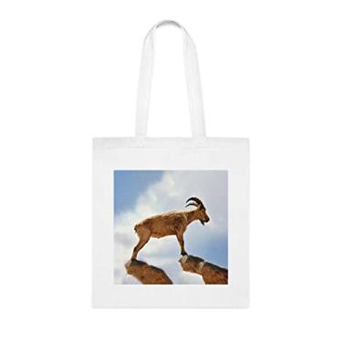 Imagem de Sacola de cabra de montanha, presente de sacola de cabra, bolsa de ombro de cabra, sacos reutilizáveis de cabra, ideia de presente de cesta de natal de aniversário, presente para ela,