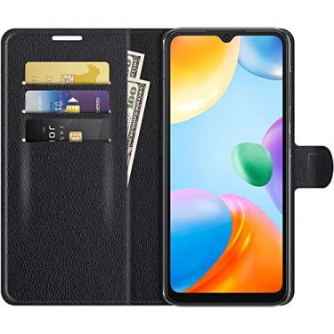 Imagem de Capa Capinha Carteira Para Xiaomi Redmi 10c Case Couro Flip Wallet 360 (Preta)