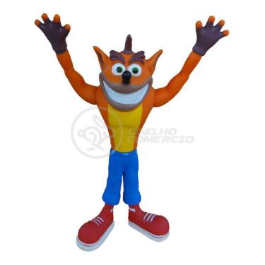 Imagem de Boneco Action Figure Crash Bandicoot Articulado 25cm