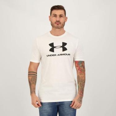Imagem de Camiseta Under Armour Sportstyle Logo Branca E Preta