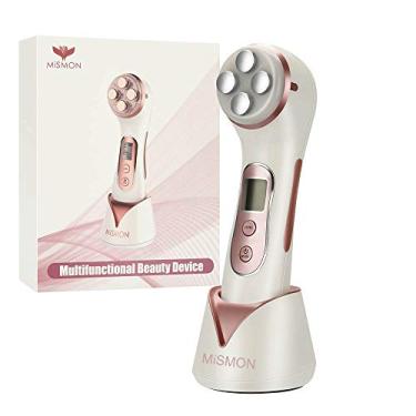 Imagem de MiSMON Dispositivo de redução de rugas, massageador facial multifuncional 5 em 1, dispositivo de beleza de cuidados com a pele LED de alta frequência, rejuvenescimento da pele/antienvelhecimento/aperto da pele/levantamento do rosto/limpeza do rosto