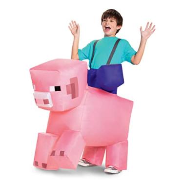 Imagem de Pig Ride-on Inflatable Costume for Kids, One Size (up to 7-8)