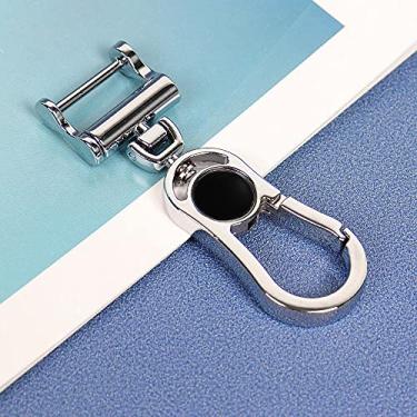 Imagem de YJADHU Capa protetora de couro TPU 2 3 botões controle remoto de carro, apto para Peugeot 107 207 307 307S 308 407 607 Citroen C2 C3 C4 C5 C6 C8, chaveiro de metal