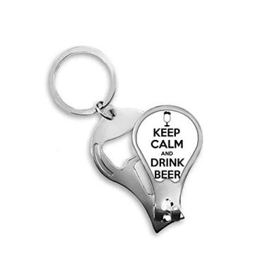 Imagem de Chaveiro abridor de cortador de unhas Keep Calm and Drink Beer