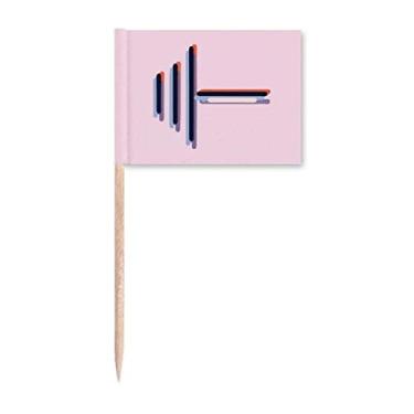 Imagem de Conjunto de ícones de tensão, bandeiras de palito, marcadores, decoração de festa