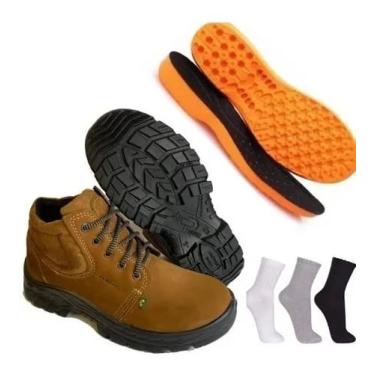 Imagem de Bota Segurança Ecosafety + Palmilha Anatômica + Meia 139fe Tamanho:41