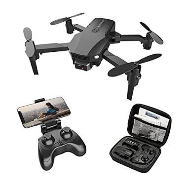 Imagem de Drone quadricóptero UAV com câmera 4K HD controle remoto aéreo modelo de avião mini drone dobrável