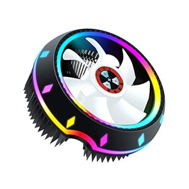 Imagem de Qudai Tudo-em-um CPU Air Cooler 5 cores projetadas por OVNIs Push Configuration Intel/AMD Universal Socket com Fluid Bearing Silver