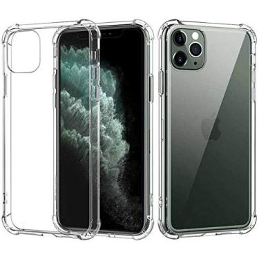 Imagem de Capa Capinha Compatível Celular iPhone 11 Pro Max Anti Impacto 6.5 Polegadas Case Transparente Silicone Anti Shock Proteção