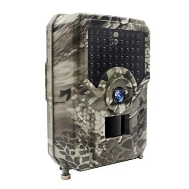 Imagem de Dpofirs Câmera de trilha 1080p 16 MP, câmera de caça HD Wildlife portátil IP56 à prova d'água com sensores infravermelhos para monitoramento de vida selvagem