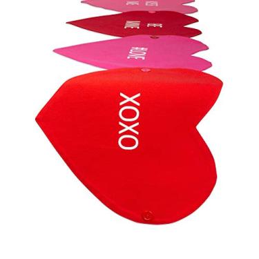 Imagem de DII Coleção de tampo de mesa do Dia dos Namorados, jogo americano/caminho de mesa 35,5 x 182,8 cm, Sweet Talk 4 peças