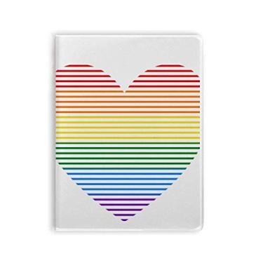 Imagem de Diário de capa macia Rainbow Gay LGBT coração forrado com lésbicas