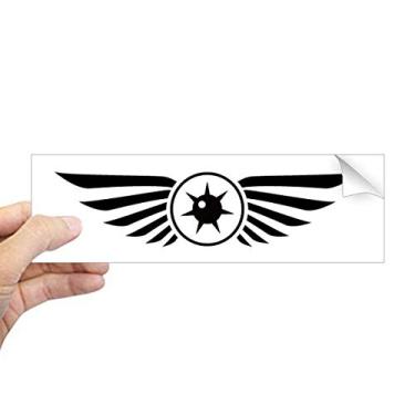 Imagem de DIYthinker Adesivo retangular de para-choque preto com estampa de Vector Eye para janela de notebook