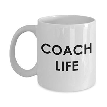 Imagem de Caneca Coach Life – Caneca divertida de chá de cacau quente – ideia de de Natal e aniversário