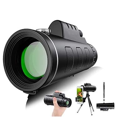 Imagem de Telescópio monocular - 12X50 FMC BAK4 de alta definição Monóculos de alta qualidade à prova d'água e ecológicos, para viagens, com suporte para smartphone e tripé