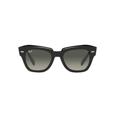 Imagem de Óculos de Sol Ray-Ban State Street 0RB2186 901/71 Tam 49 / Preto - Lentes Cinza Gradiente