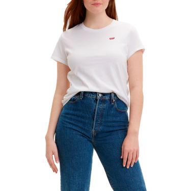 Imagem de Camiseta Levi's The Perfect Tee Feminina Plus Size Branca