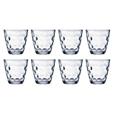 Imagem de Jogo Copos Vidro Redondo Bangkok 8 Peças Transparente 250ML