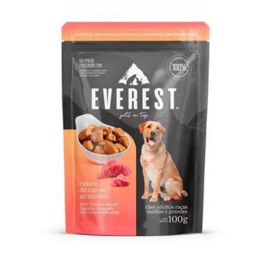 Imagem de Ração Úmida Everest Cubos Carne Ao Molho Cães Adultos Raças