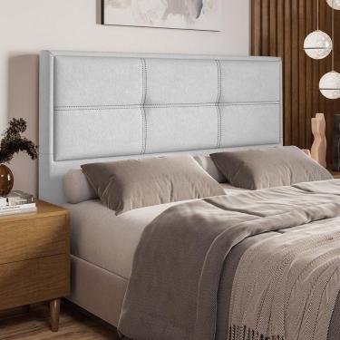 Imagem de Cabeceira Estofada Queen 160cm Corino Monte Carlo Dobuê