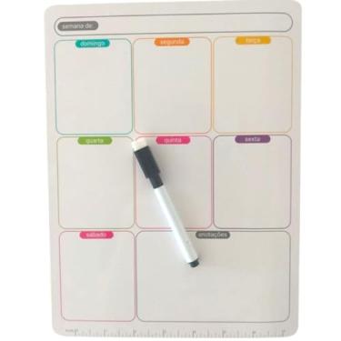 Imagem de Lousa Magnetica P/Geladeira Porta Recados Anotaçoes oferta