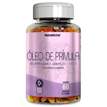 Imagem de Óleo De Prímula Gelatinosas Vitamina E Borragem Linhaça Femme Frascos
