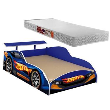 Cama carro solteiro drift 188x88 cm branco