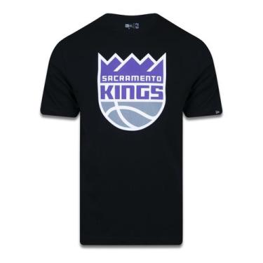 Imagem de Camiseta New Era Plus Size Regular Manga Curta Sacramento Kings Logo