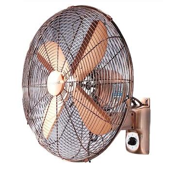 Imagem de Ventilador de parede comercial suspenso restaurante hotel retro metal ventiladores oscilantes elétricos ângulo ajustável refrigerador de ar 3 velocidades ventiladores para industriais e escritórios, vermelho, 40,64 cm