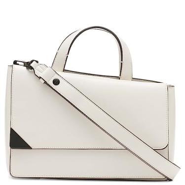 Imagem de Calvin Klein Bolsa com alça superior com aba de basalto, Querubim branco/preto, One Size