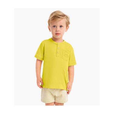 Imagem de Infantil - Conjunto Menino Camiseta + Bermuda Milon Amarelo  menino