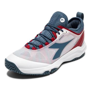 Imagem de Diadora Tênis masculino Speed Blushield Fly 4+ All Ground, Branco/Vista do oceano/molho, 10