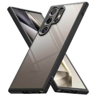 Imagem de Ringke Capa Fusion Bold para Samsung Galaxy S24 Ultra [sem amarelo] resistente a óleo e sujeira, aderência aprimorada antiderrapante - preta