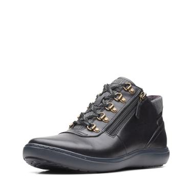 Imagem de Clarks Bota feminina Nalle Mid, Couro preto, 6.5