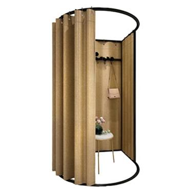 Imagem de Guarda-roupa Vestiário portátil espesso e resistente com tecido de sombreamento, durável diy, vestiário temporário, para shopping, economize espaço armário