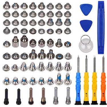 Imagem de DARYCOM Conjunto completo de parafusos com ferramentas para iPhone 11 Pro Max 2019, A2218, A2161, A2220, kit de ferramentas de reparo de 6,5 polegadas, 4 chaves de fenda, mapa de localização, conjunto