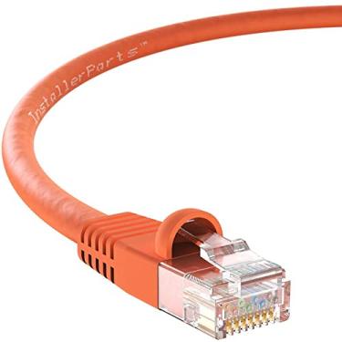 Imagem de InstallerParts (Pacote com 10 cabos Ethernet CAT5E UTP inicializado 1,5 m - Laranja - Série Profissional - Cabo de rede/Internet de 1 Gigabit/seg, 350 MHZ