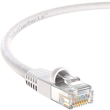 Imagem de InstallerParts Cabo UTP CAT6 inicializado [branco] - 4,5 m - 1 pacote - Série profissional - 10 Gbps, cabo patch Cat6 para rede, Internet