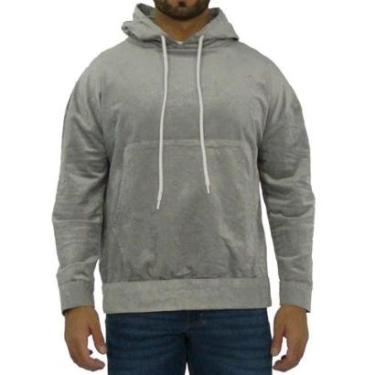 Imagem de Moletom Jeans Masculino Blusa De Frio Com Capuz Veludo-Masculino