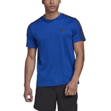 Imagem de Camiseta Adidas Masculina Aeroready Designed To Move Sport 3-Stripes-Masculino