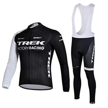 Imagem de Fatos de ciclismo masculinos - roupas de ciclismo de manga comprida para homens e mulheres, além de caxemira no outono e inverno, mantenha-se quente e frio, preto-1, M