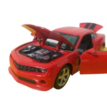 Imagem de Power Toys TECH - Miniatura carro Chevrolet Camaro Metal : Carrinho de Ferro com Portas que Abrem e Pneus de Borracha 1:32 COR ALEATORIA