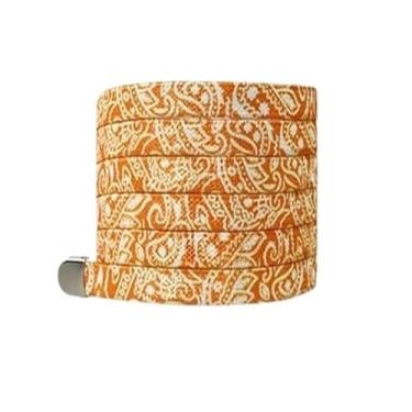 Imagem de Cadardos Elásticos Coloridos Sem Cadarço Para Tênis De Corrida E Caminhada Cadarços Elásticos Para Tênis Ao Ar Livre Cadarço Plano Para Crianças E Adultos Cadarço Preguiçoso(Orange)