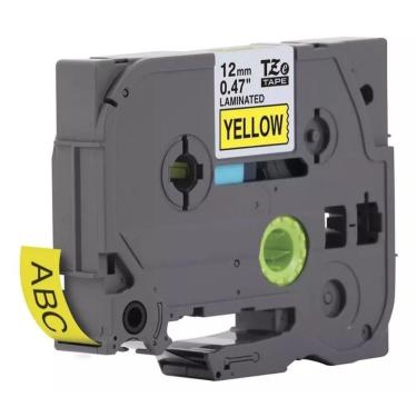Imagem de Fita Tze Tz 231 Compatível P/ Rotulador Brother 12mm Colors Amarelo