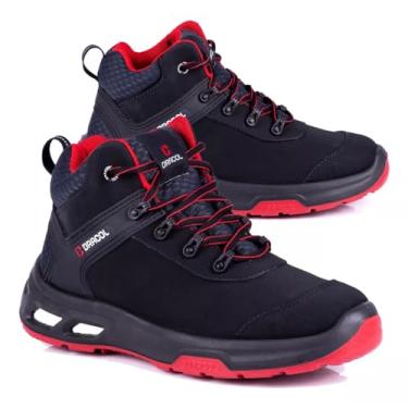 Imagem de Tenis Bota Botina Trabalho Segurança Epi Bracol Detroit Pro (Moderno, PRETO/VERMELHO, BR, Adulto, Numérico, 45)