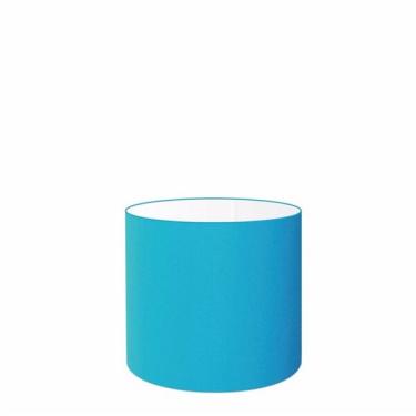 Imagem de Cúpula Abajur Cilíndrica Cp-8005 Ø18x18cm Azul Turquesa